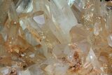 Wide Tangerine Quartz Crystal Cluster - Madagascar #58826-4